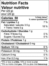 Load image into Gallery viewer, VEGCHEESE Italian Black Truffle Nutritional Facts